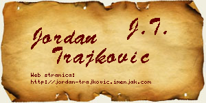 Jordan Trajković vizit kartica